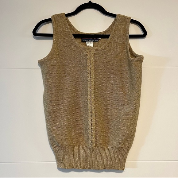 Vintage Tops - Vintage Gold Sweater Vest